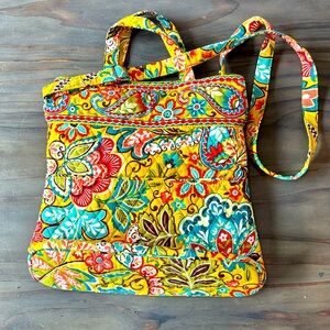 GUC Vera Bradley Provincial Yellow crossbody purse